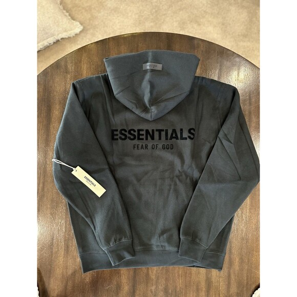 Fear Of God Essentials Hoodie SS22 Stretch Limo Size Small (New + FREE SHIPPING) - Picture 2 of 7